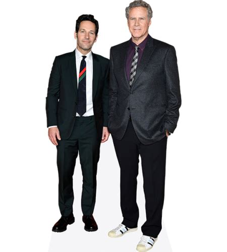 Paul Rudd And Will Ferrell Duo Mini Pappaufsteller Celebrity Cutouts