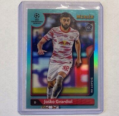 Topps Merlin Chrome Josko Gvardiol Aqua Refractor Rookie