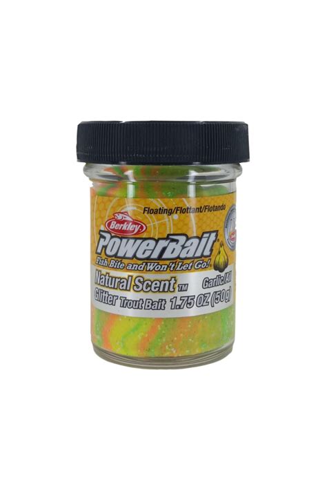 Berkley Powerbait Natural Scent Glitter Rainbow Garlic Sar Msakl Gr