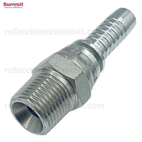 Conector Recto Rosca Npt Macho Swivel Manguera