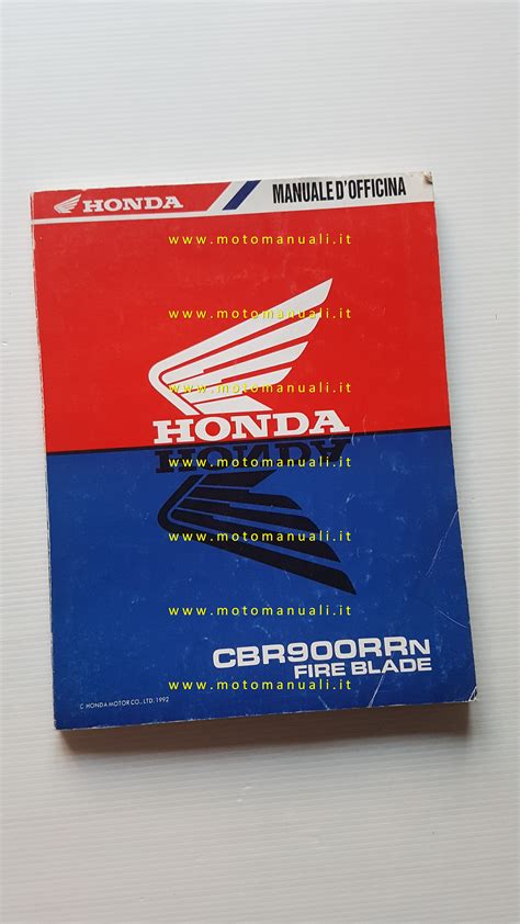 Manuali Officina Honda Cbr Rr Fireblade Manuale Officina