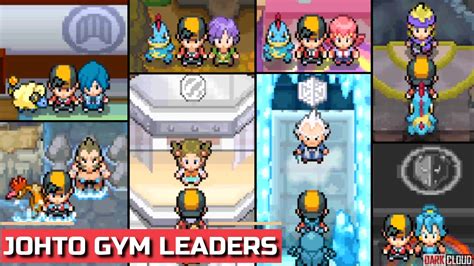 Pokémon HeartGold SoulSilver All JOHTO GYM Leader Battles YouTube