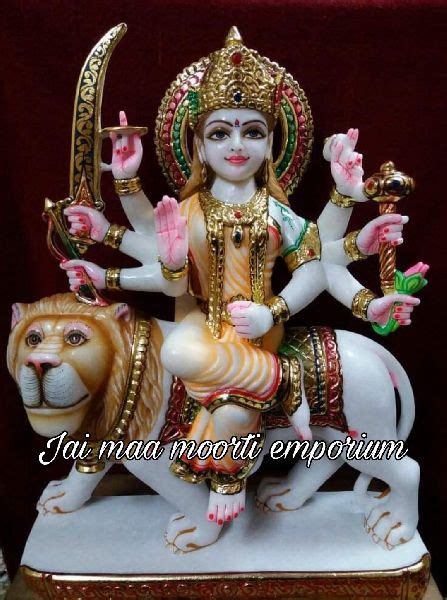 Multicolor Marble Durga Maa Statue INR 21 000INR 85 000 Unit By Jai