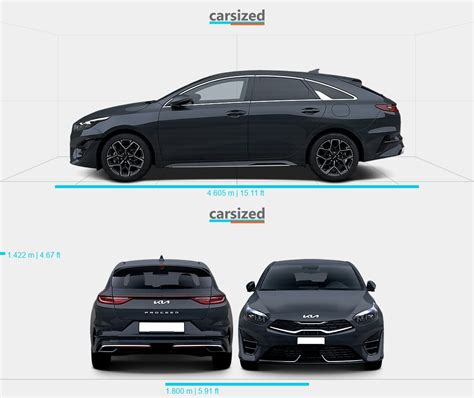 Kia Ceed 2021 Present Dimensions Side View