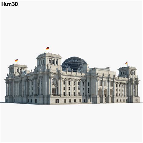 Reichstag building 3D model - Download Buildings on 3DModels.org