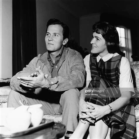 American Actor And Singer Pat Boone With His Wife Shirley In London