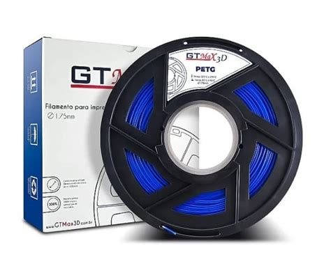 Filamento PETG Azul GTMax 3D 1 75 Mm 1 KG Loja 3D