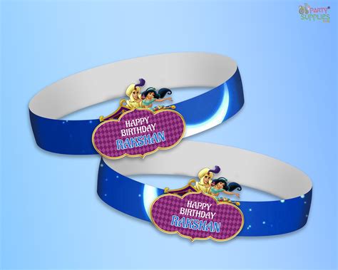 aladdin theme crown hat customized birthday party decorations party