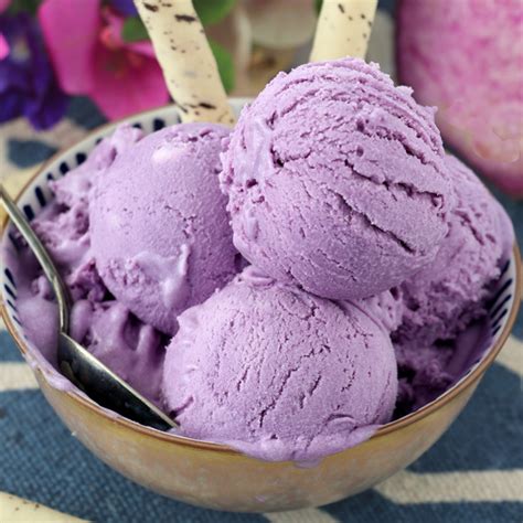 Easy No Churn Ube Ice Cream - Foxy Folksy