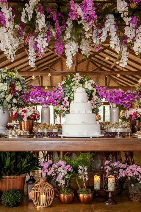 Mesa De Bolo De Casamento Inspira Es Para Decorar Sua Festa