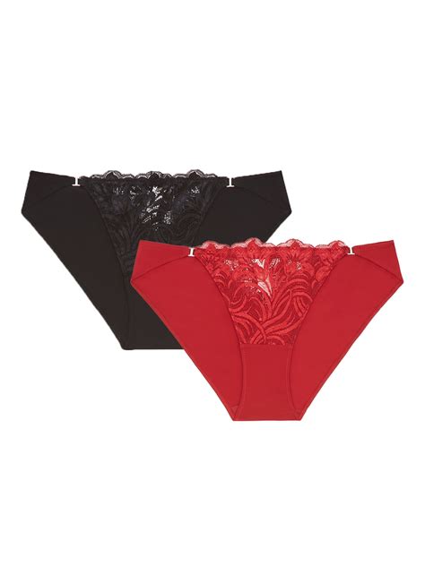 Adore Me Layla Bikini Underwear 2 Pack Lace Walmart