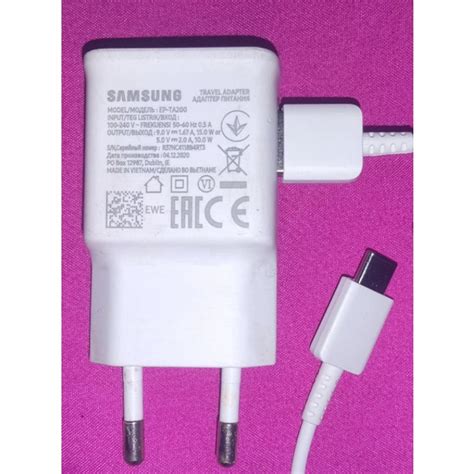 Jual Carger Cas Samsung Fast Charging Watt Amper Tipe C Ori