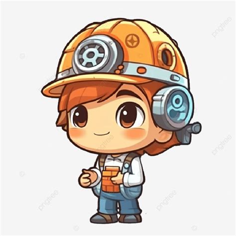 Cute Cartoon D Character On Engineer Day Cute Clipart Cartoon