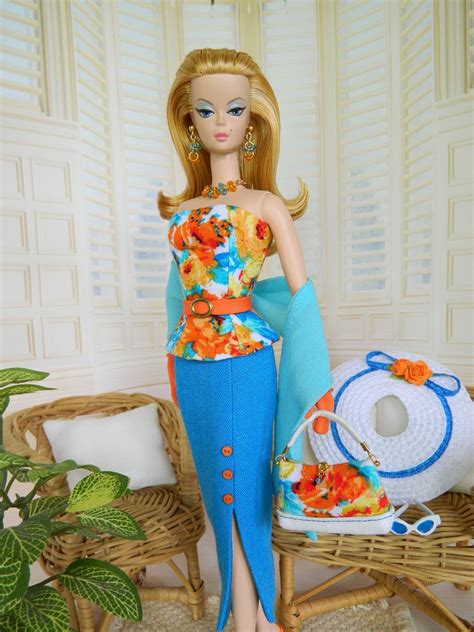 OOAK Retro Fashion For Silkstone Barbie Fashion Royalty By Joby