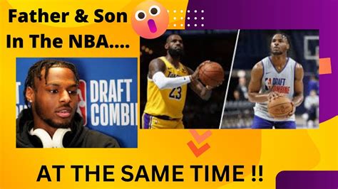 Lebron And Bronny James First Father Son Duo In Nba History Youtube