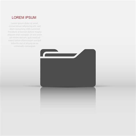 Premium Vector File Folder Icon In Flat Style Documents Archive