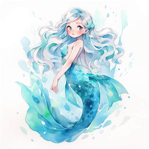 Free Clip Anime Blue Mermaid That Are Freean Download Free Clip Anime