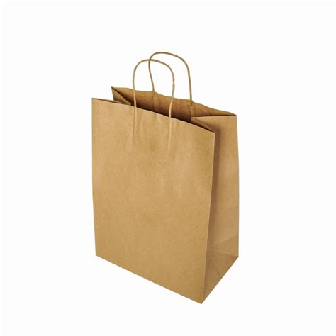 Kraft Paper Bag With Twisted Rope Handle Medium