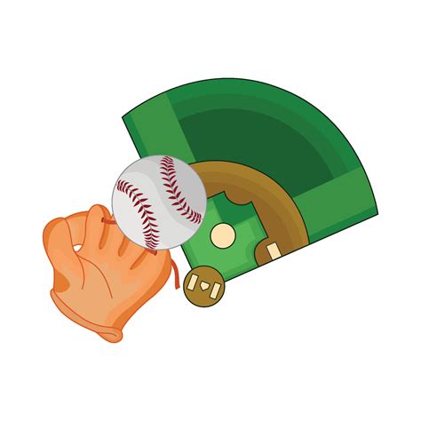 illustration of baseball field 41144268 Vector Art at Vecteezy