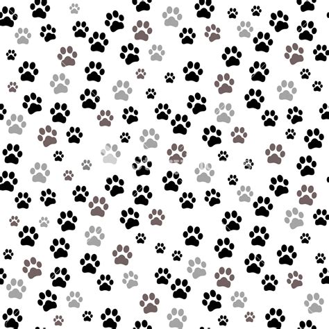 Paw Pattern Vector At Collection Of Paw Pattern