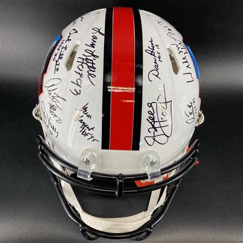 HOF Multi Signed Authentic HOF Speed Helmet W Over 14 Signatures Inc