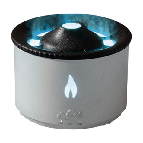 Wiquokett Ml Volcanic Flame Humidifier Flame Diffuser Volcano Lamp