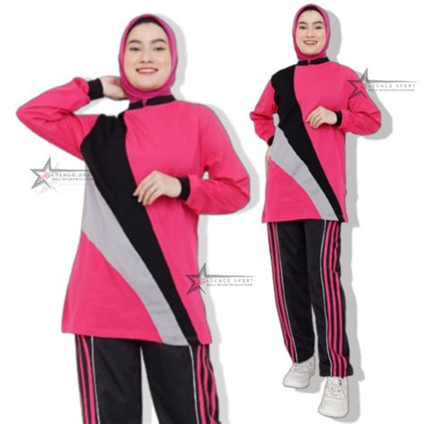 Jual Setelan Baju Olahraga Muslimah Setelan Baju Olahraga Tunik