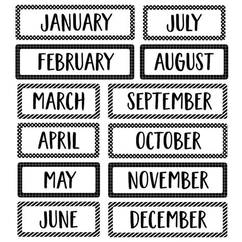 Core Decor Months of the Year Mini Bulletin Board Set - CTP10255 ...