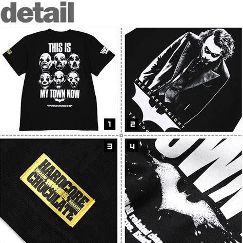楽天市場 ハードコアチョコレート HARDCORE CHOCOLATE ダークナイト トリロジー ジョーカー サプライズブラック SS TEE T KK BK Tシャツ