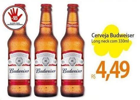 Cerveja Budweiser Long Neck Com 330ml Oferta Na Atacadão