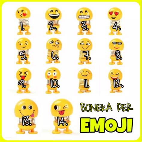 Jual Boneka Per Emoji Action Figure Miniatur Topper Pajangan Mobil