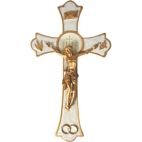 Holy Mass Wall Crucifix Wedding Rings Religious Cross For Marriage 8