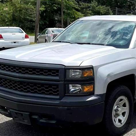 Spec D 2014 2015 Chevrolet Silverado 1500 Factory Style V2 Headlights Matte Black Housing Clear