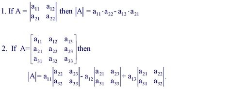 Determinants Formula » Formula In Maths