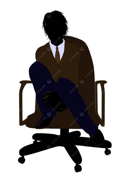 School Boy Sitting In A Chair Silhouette School Uniform, Chair ...