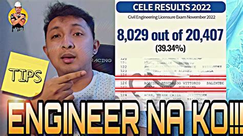 How I Passed My Civil Engineering Board Exam Tips For Cele Youtube