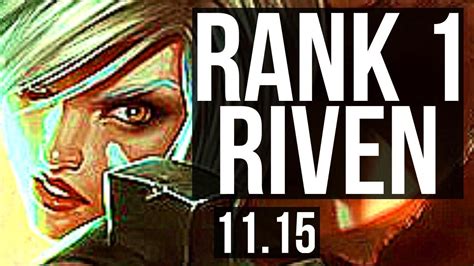 Riven Vs Gangplank Top 9 0 11 Rank 1 Riven Legendary 900k