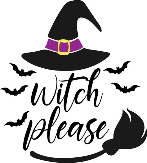 Witch Please Svg Hocus Pocus Svg Witch Hat Svg Bat Svg H Inspire