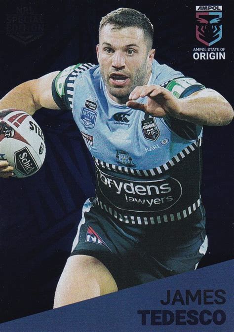 2021 Nrl Rivalry State Of Origin Ss04 James Tedesco Gold Coast