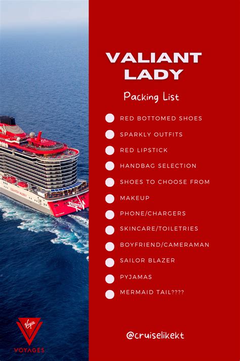 Virgin Voyages Valiant Lady Packing List Packing For A Cruise