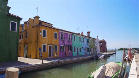 Venice, Canal with Beautiful Old Houses Stock Photo - Image of veneto ...