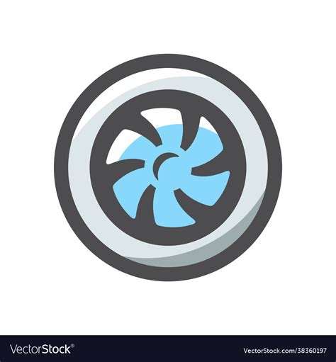 Jet engine turbine icon cartoon Royalty Free Vector Image