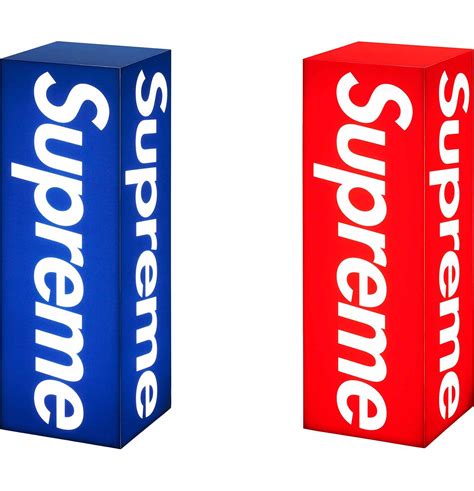 Supreme Box Logo Lamp Blue