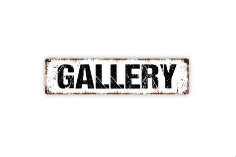 Gallery Sign Studio Art Photography Display Rustic Metal Street Sign or ...