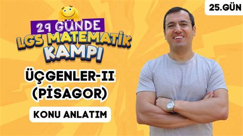 Üçgenler II Pisagor Konu Anlatımı 29 Günde LGS Matematik Kampı 25 Gün