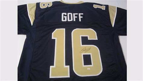 Signed Jared Goff Los Angeles Rams Jersey - CharityStars