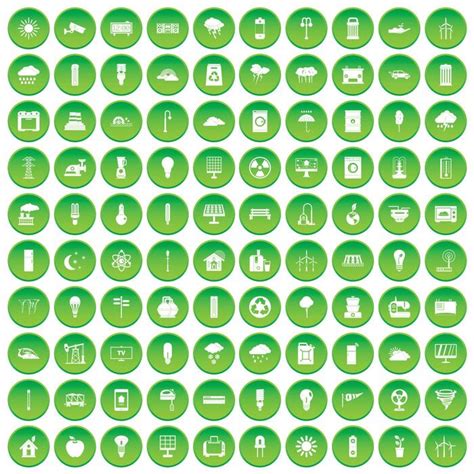 green icon set vector art icons  graphics
