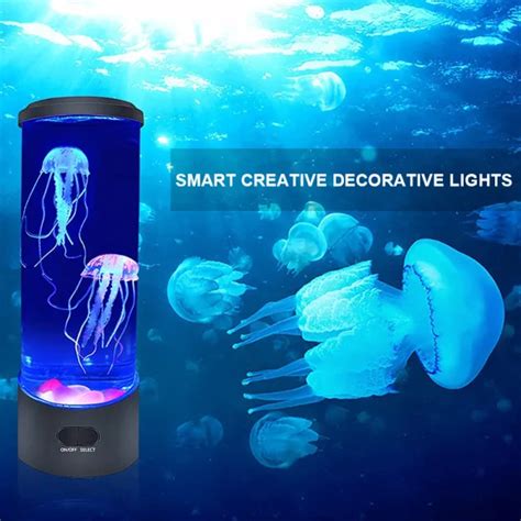 Dropship 7 Color Aquarium Jellyfish Lamp Fantasy Jellyfish Lamp ...