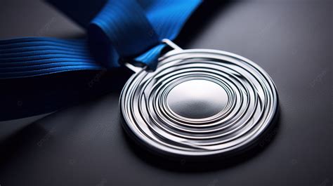 The Exceptional Silver Medal A Symbol Of Champion Excellence With A Mesmerizing Concentric ...