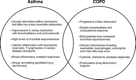 Similarities And Differences In Asthma And Copd Chest